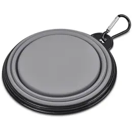 Altitude Poppy Collapsible Silicone Pet Bowl Flat